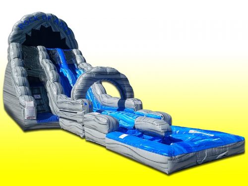 22ft Tall Rock Dual Lane Water Slide